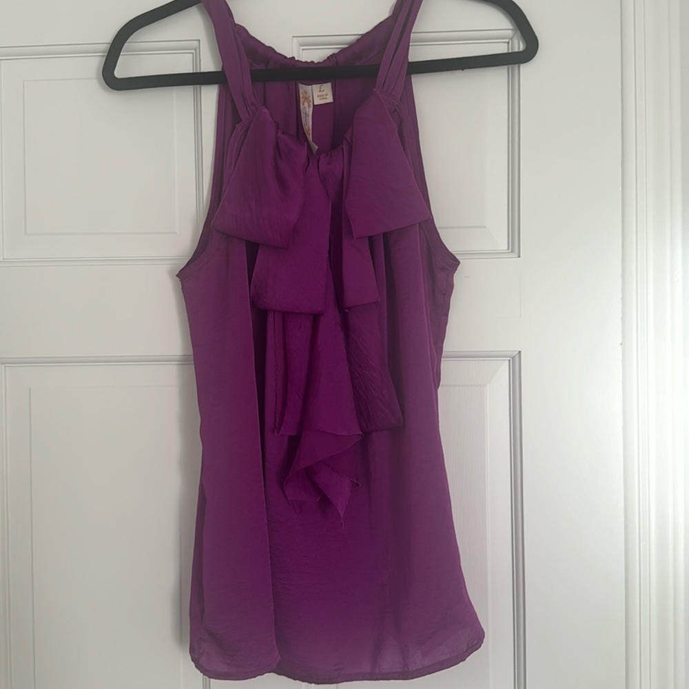 Purple Satin Tank Top!